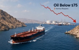 WTI, 75달러 무너져...공급 과잉 우려 확산