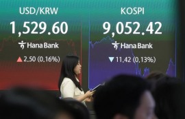 9000선 지킨 코스피, 장중 8830선까지 후퇴