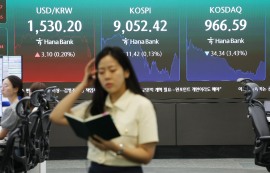 환율, 당국 개입 추정 물량에 1520원대로↓
