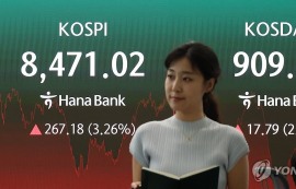 코스피, 8400선 회복...삼전, '대장주' 탈환