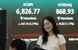 코스피, 6800선 안착...삼전·닉스 4~5% 상승