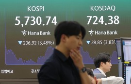 코스피, 美 빅테크發 악재에 3.5% 하락 삼전 3%·닉스 7% 급락