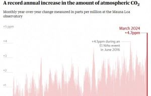 대기 중 이산화탄소 농도, 최근 들어 기록적 증가세