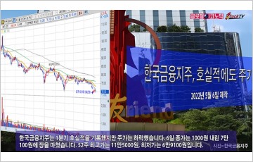 [동영상] 한국금융지주, 호실적에도 주가 하락