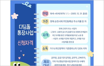 순천시, '청년 희망 디딤돌 통장사업' 신규대상자 265명 모집