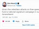 [단독] 머스크, ‘표현의 자유 수호’ 전국 서명운동 추진 선언